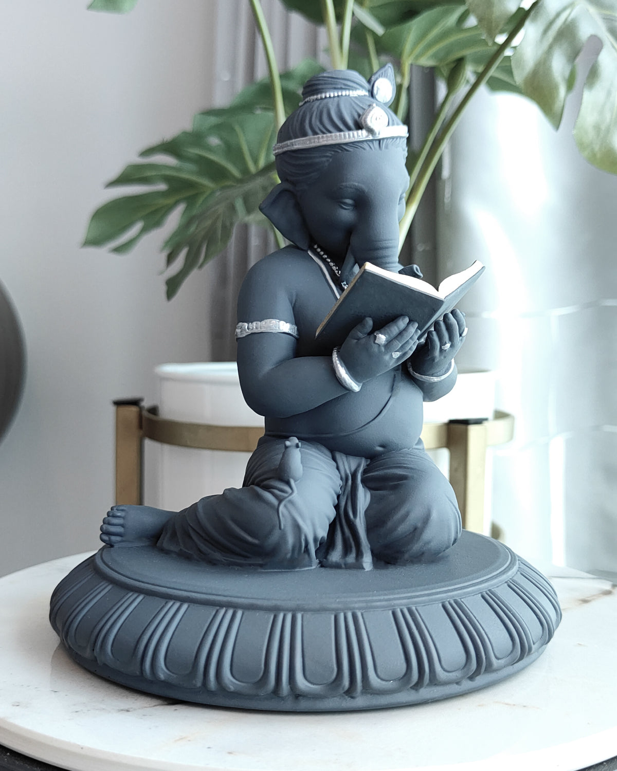 Book Reading Ganesha 6"
