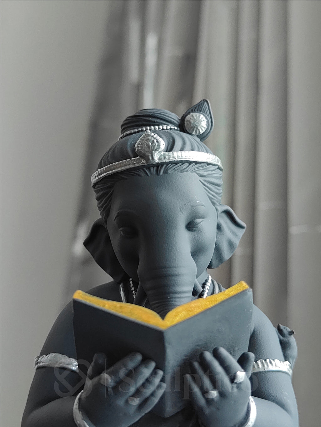 Book Reading Ganesha 6"