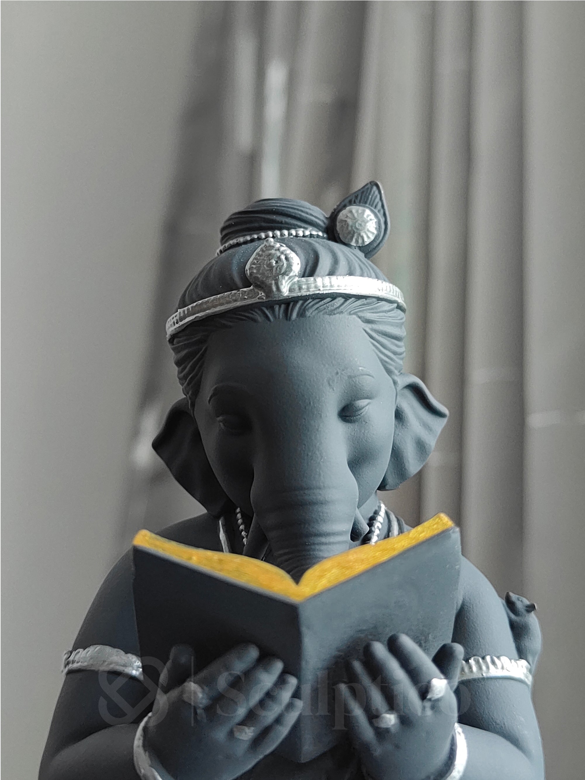 Book Reading Ganesha 6"