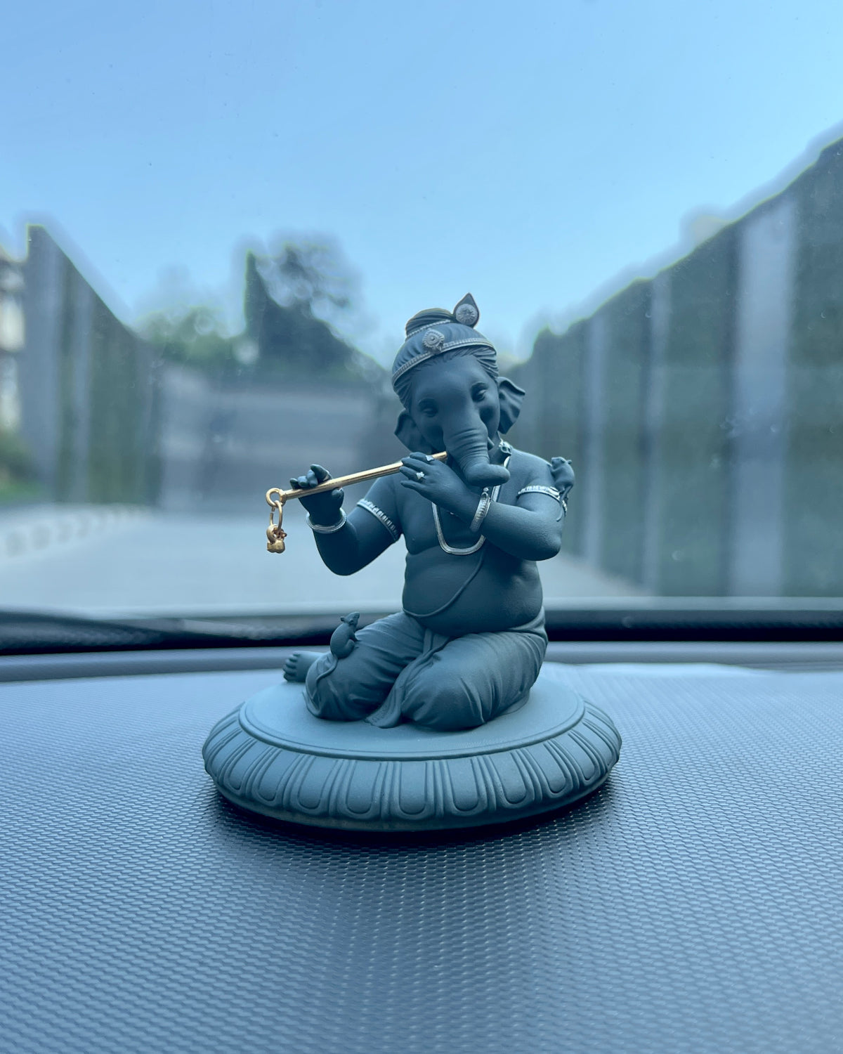 Flute Playing Ganesha 3.5"