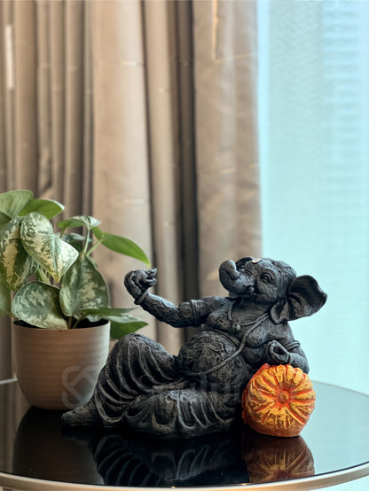 Ganesha Rested on Pillow