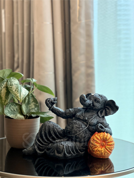 Ganesha Rested on Pillow