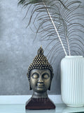 Meditating Buddha Face 11"
