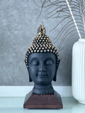 Meditating Buddha Face 11"