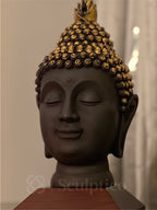 Meditating Buddha Face 11"