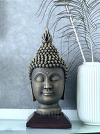 Meditating Buddha Face 13"