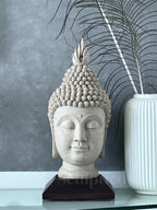 Meditating Buddha Face 13"