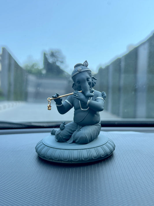 Flute Playing Ganesha 3.5"