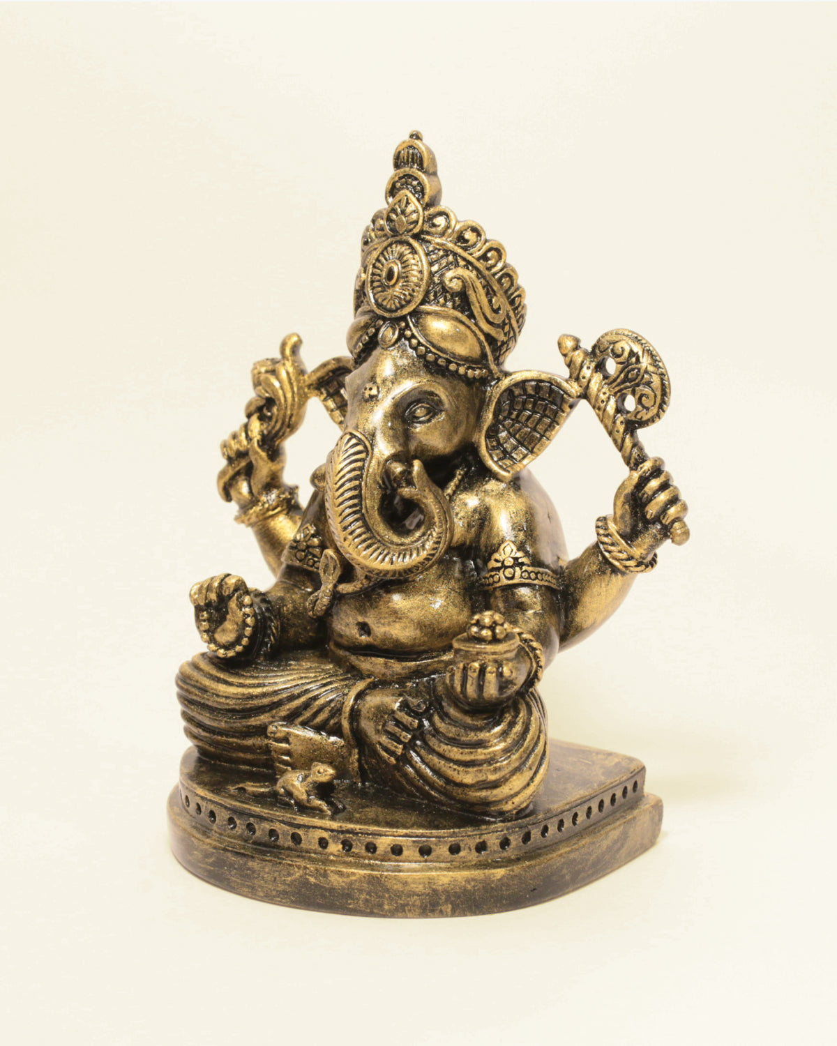 Siddhivinayak Inspired Ganesha (Vintage Gold)