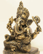 Siddhivinayak Inspired Ganesha (Vintage Gold)