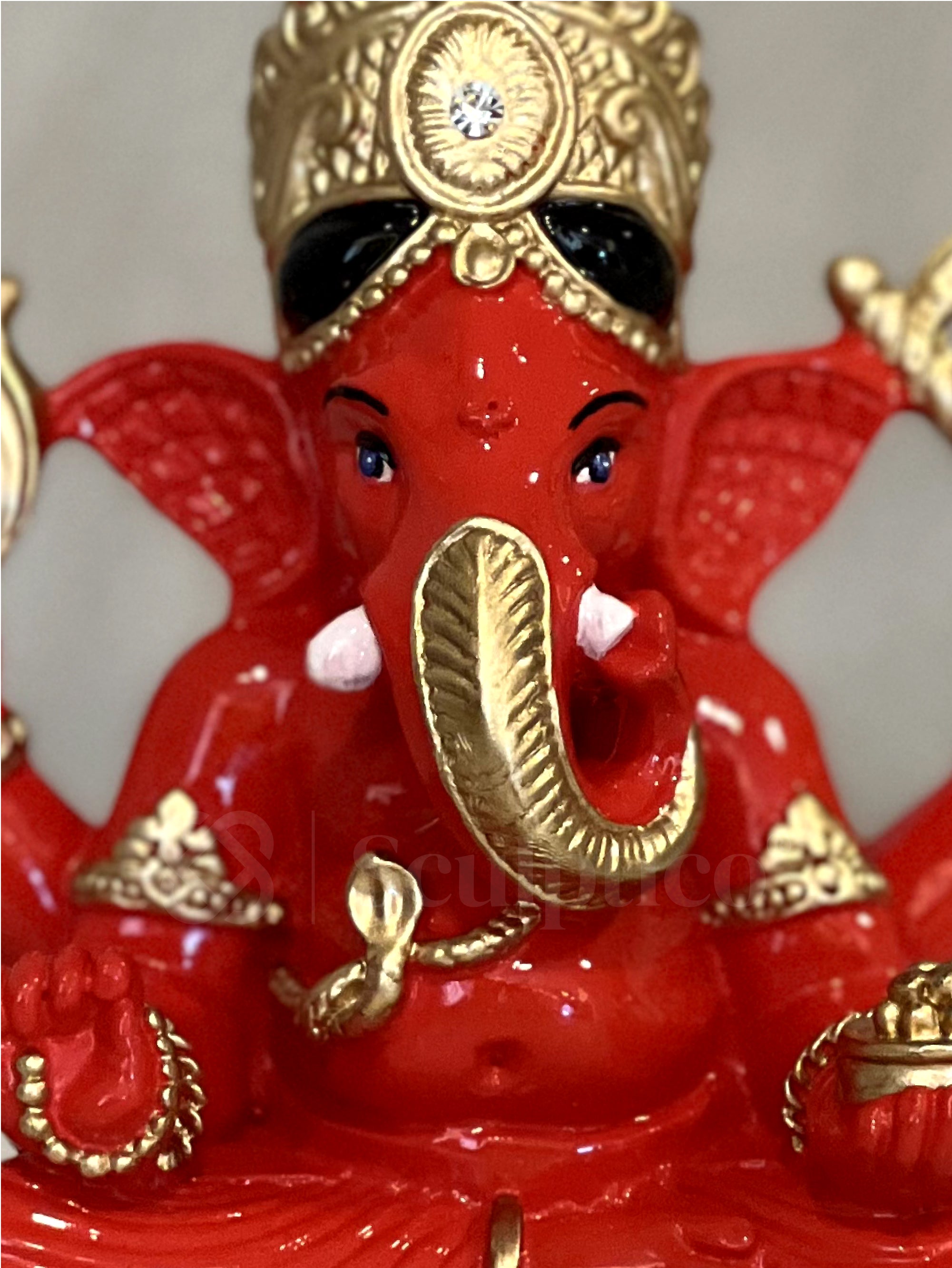 Siddhivinayak Inspired Ganesha (Sindoor)